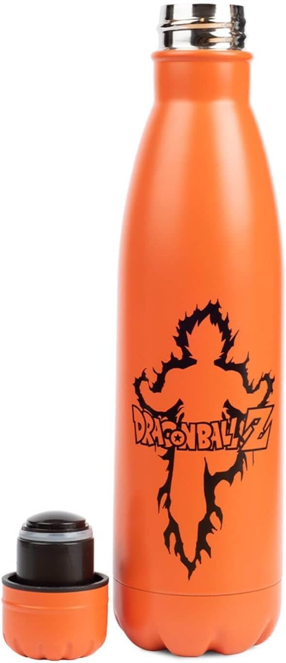 Dragon Ball Z Metallflasche (Capsule Corp Design) Isolierte Reise-Metallgetränkeflasche, 540ml - Off