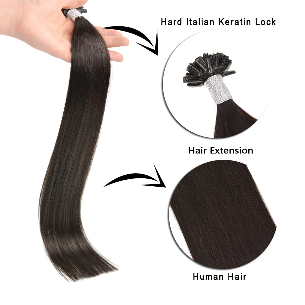 Extensions Echthaar Bondings U Tip Hair Extensions Echthaar Keratin Bondings Echthaar 50 cm Remy Ech