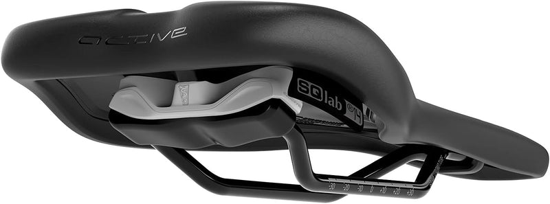 SQlab 610 Ergolux Active 2.1 MTB Tour & Travel Bicycle Saddle 15 cm 15 cm Schwarz, 15 cm Schwarz