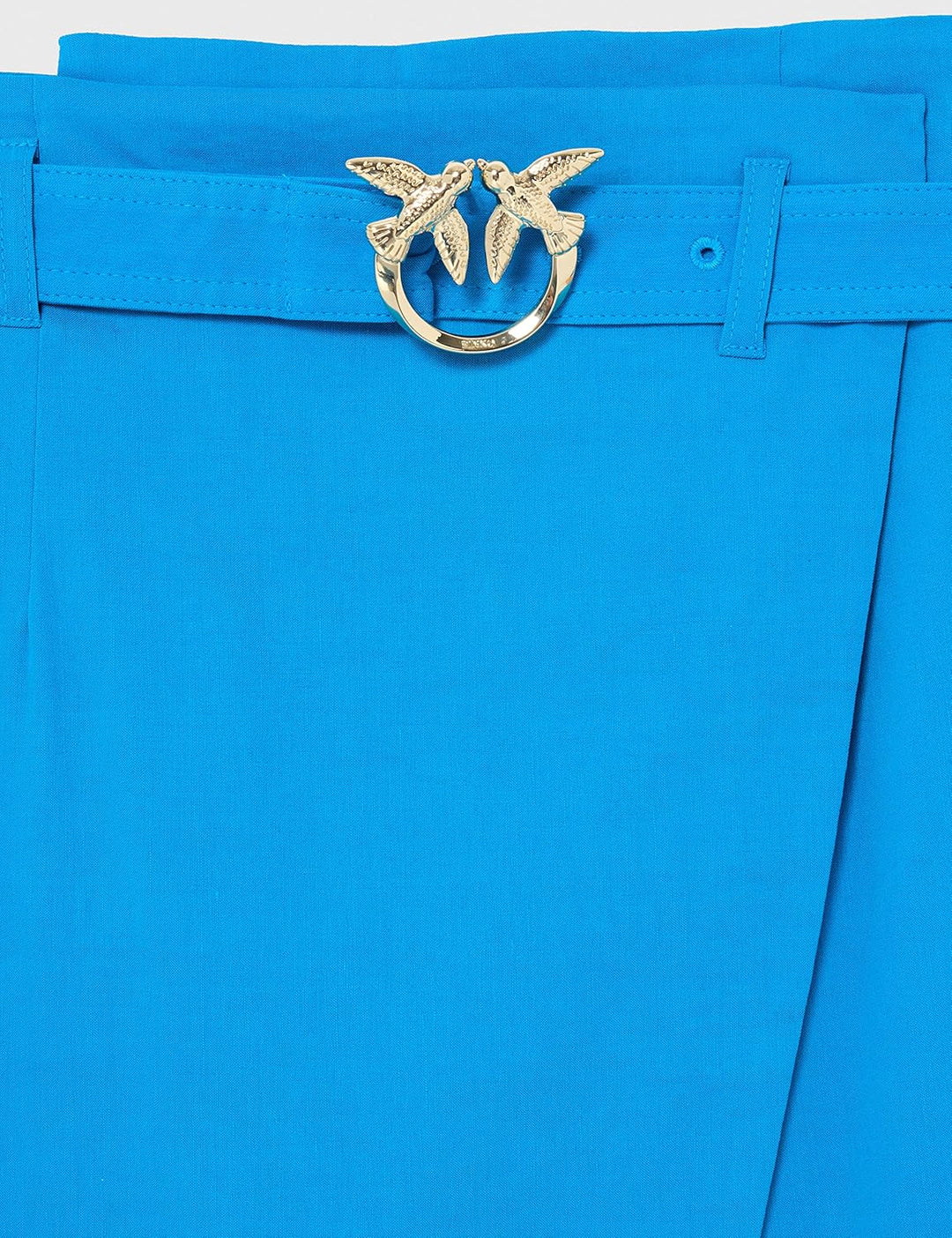 Pinko Damen IVRA Gonna LINO Stretch Con FI Rock, F71_BLU DIRETTORIO, 36
