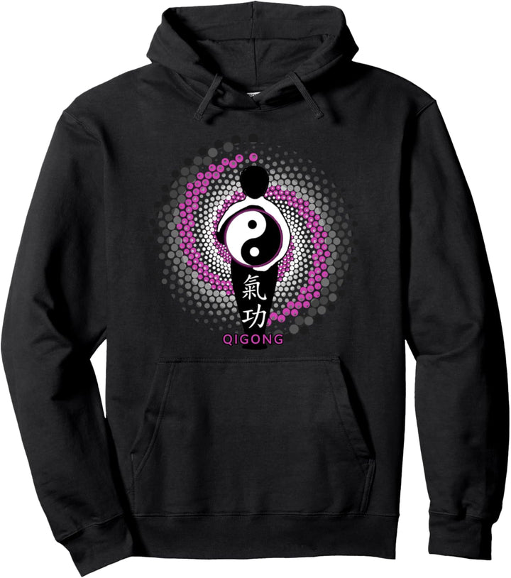 Qi Gong-Spiralenergie, Yin Yang Pullover Hoodie