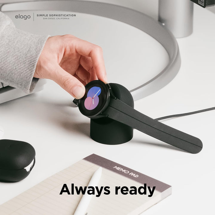 elago Ladestation für Samsung Galaxy Watch 8/8 Classic/7/Ultra/6/6 Classic/5/5 Pro [40/43/44/45/47mm