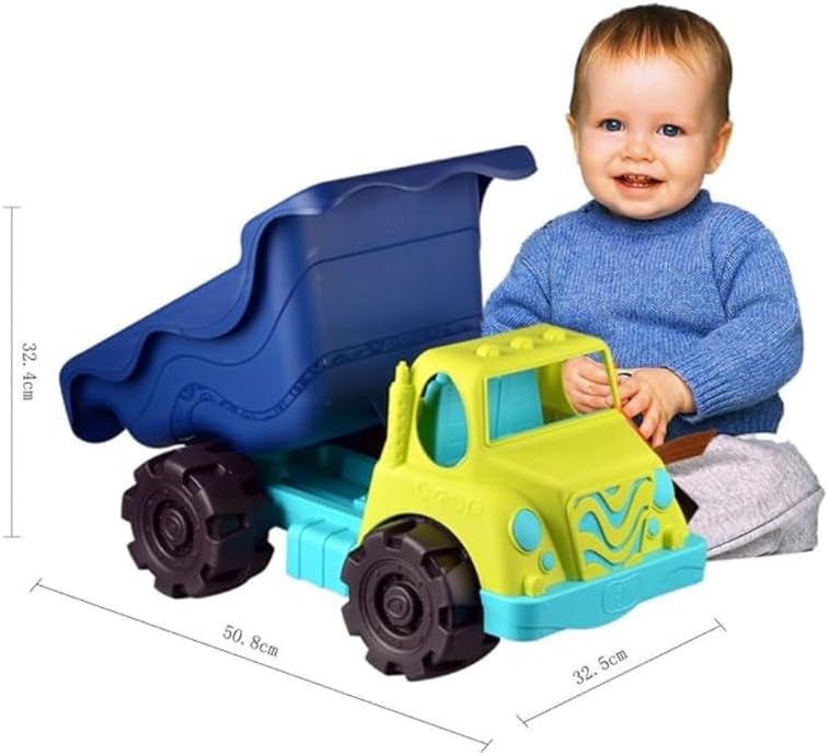 B. toys Sandspielzeug 10 Teile Grosser Kipplaster mit Eimer – Sandkasten Spielzeug, Strand, Spielpla