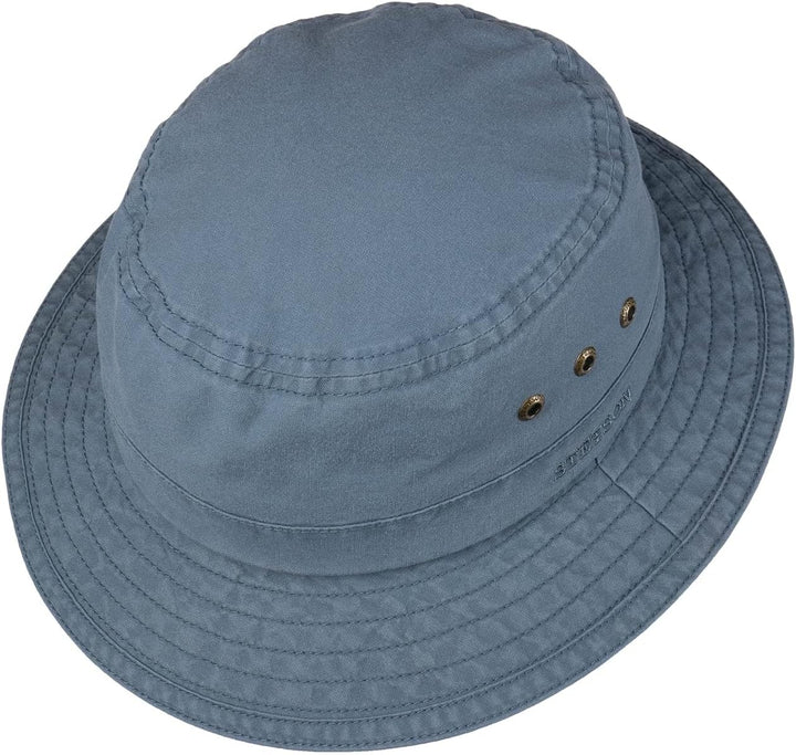 Stetson Reston Freizeithut Damen/Herren (Kophöhe ca. 9cm) - Schlapphut aus Bio-Baumwolle Packable -