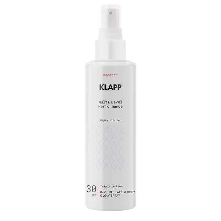 KLAPP Cosmetics - Triple Action Invisible Face & Body Glow Spray 30 SPF (200ml)