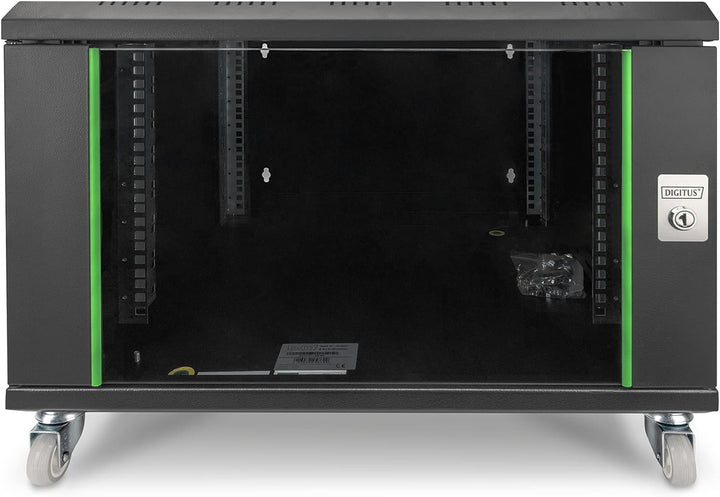 DIGITUS Laufrollen für Standard 19" Wandgehäuse von DIGITUS, 4 Stück, 2x feststellbar, rotierend, 25