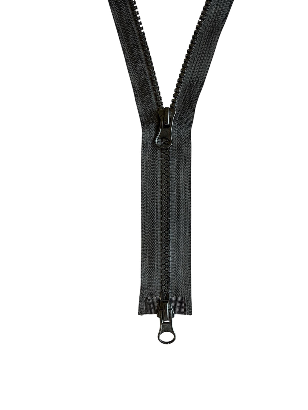 2-Wege Reissverschluss Kunststoff - Profil teilbar 2PZ_322 (schwarz, 110cm) schwarz 110cm, schwarz 1
