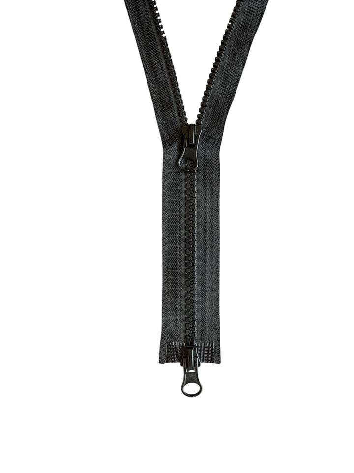 2-Wege Reissverschluss Kunststoff - Profil teilbar 2PZ_322 (schwarz, 110cm) schwarz 110cm, schwarz 1