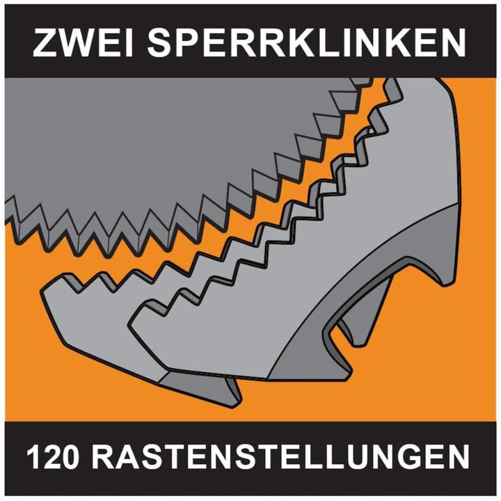 SATA Umschaltknarre 120XP, 1/4 ' ST11974 (Quick-Release-Knarre Quick-Release-Ratsche Knarre Ratsche