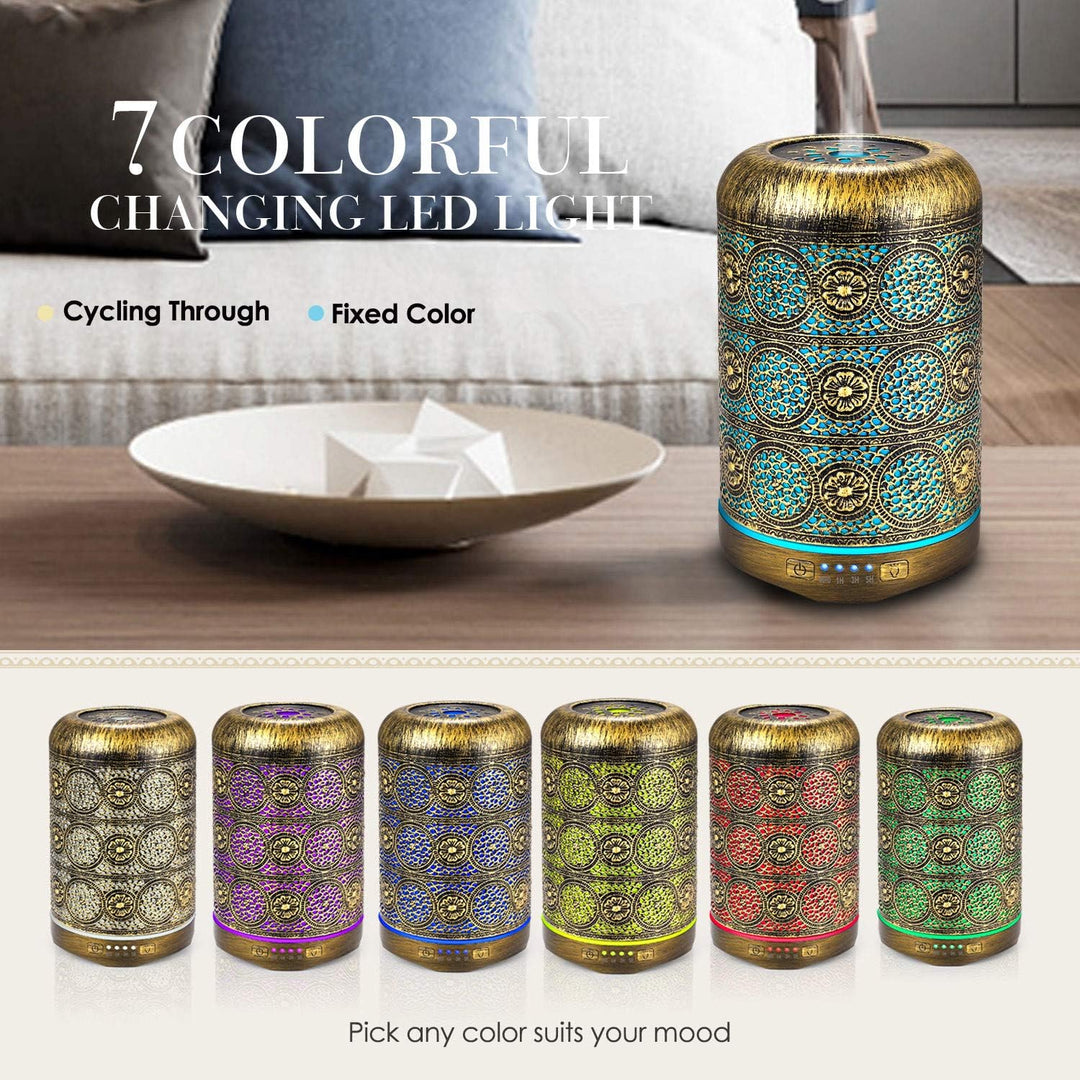 SALKING Aroma Diffuser, 260ml Metall Aromatherapie Diffusor für ätherische Öle, Raumbefeuchter Elekt