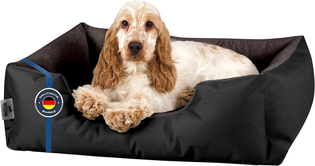 BedDog Hundebett LUPI, Hundekissen mit abziehbaren waschbaren Bezug, Hundekorb, Hundesofa, für klein