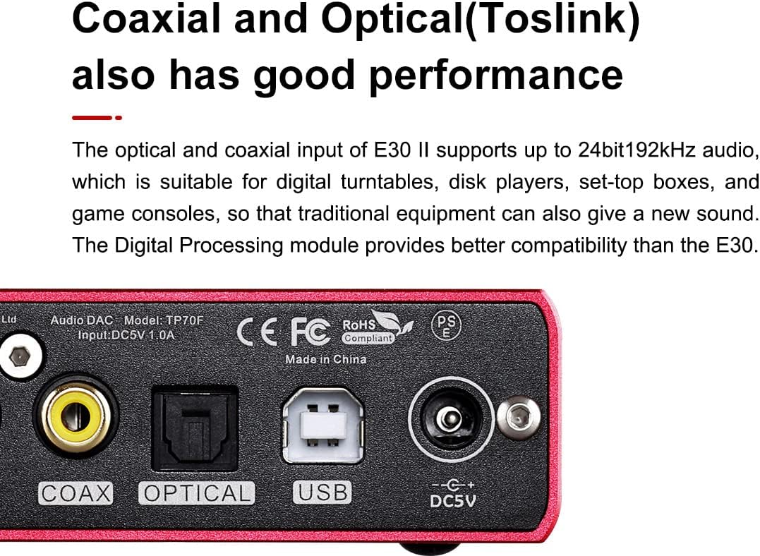 Topping E30 II Dual AK4493S Decoder DAC XU208 32bit/768k DSD512 Touch-Bedienung mit Hi-Res-Decoder m