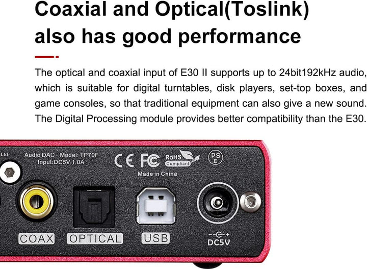 Topping E30 II Dual AK4493S Decoder DAC XU208 32bit/768k DSD512 Touch-Bedienung mit Hi-Res-Decoder m
