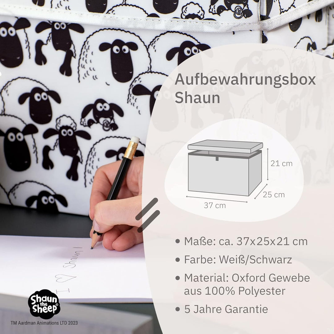 meets Shaun das Schaf Aufbewahrungsbox mit Deckel für Kinder – Box mit dem kultigen Schaf zum Versta