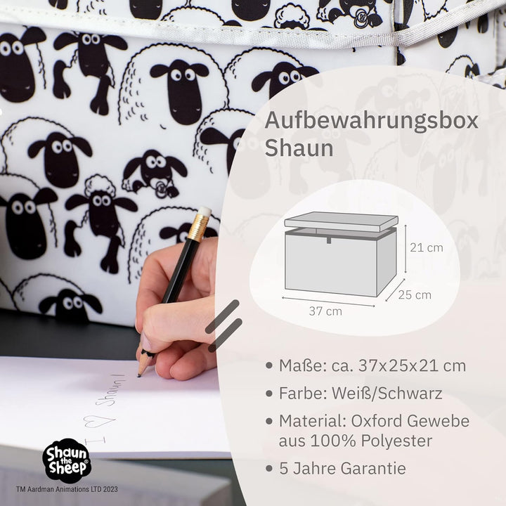 meets Shaun das Schaf Aufbewahrungsbox mit Deckel für Kinder – Box mit dem kultigen Schaf zum Versta