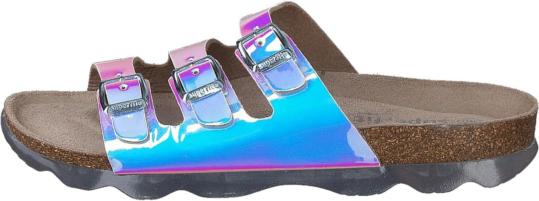 Superfit Mädchen Fussbettpantoffel Hausschuh 25 EU Irisierend 1010, 25 EU Irisierend 1010