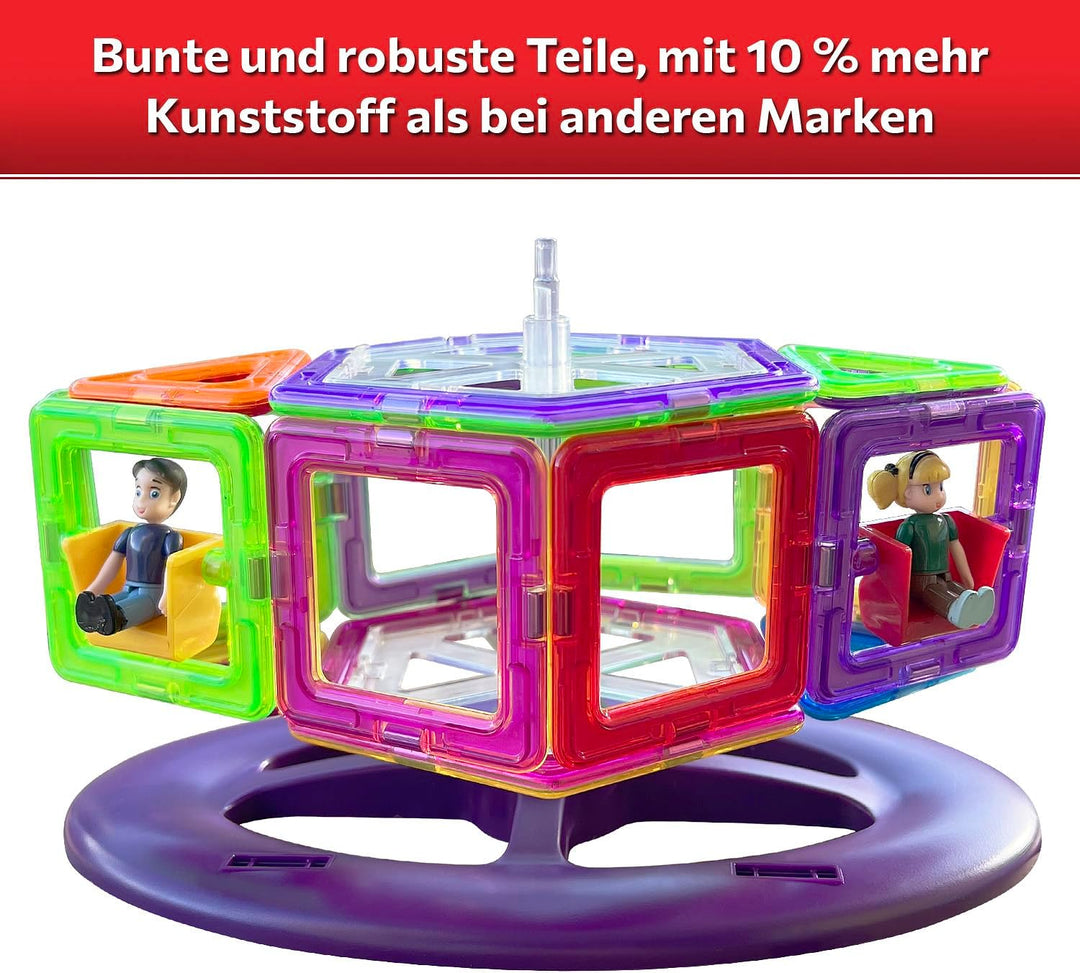 MAGNIKON Magnetische Bausteine Die Schaukel 22teilig Montessori Spielzeug ab 3 Jahre Magnet Spiel, M