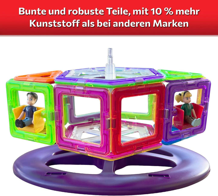MAGNIKON Magnetische Bausteine Die Schaukel 22teilig Montessori Spielzeug ab 3 Jahre Magnet Spiel, M
