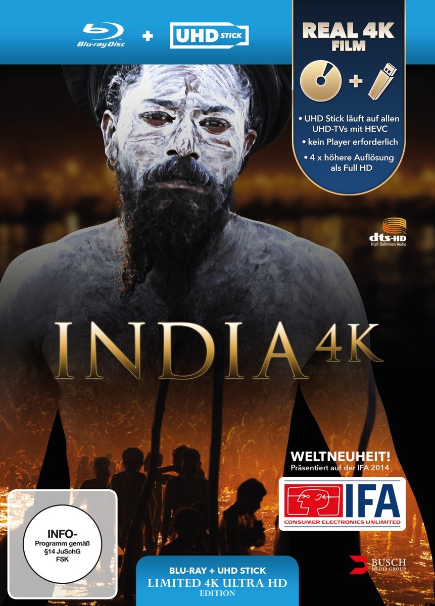 India 4K (Ultra-HD Stick in Real 4K + Blu-ray) - Limited Edition [Blu-ray], 4K