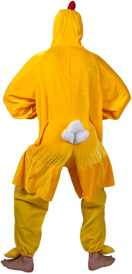 Boland 88005 - Erwachsenenkostüm Huhn, aus Plüsch, für max. Körpergrösse von 1,95 m, für Erwachsene,
