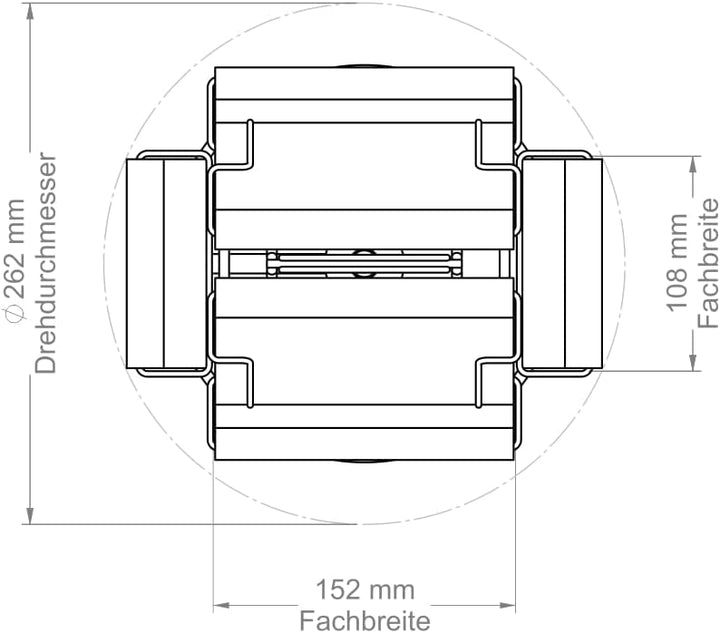 FLUHR DISPLAYS Kartenständer in silber | Thekenständer mit 12 Fächer | Für DIN A6 Karten im Quer-/ H