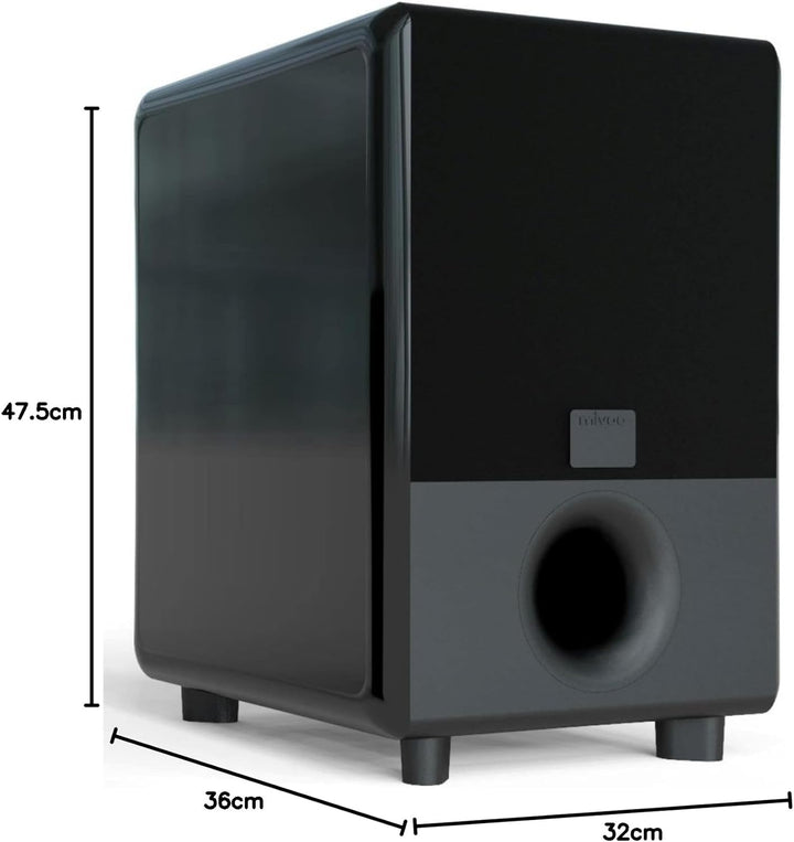 mivoc Hype 10 G2 HiFi Aktiv Subwoofer Schwarz 300W 20 bis 180Hz