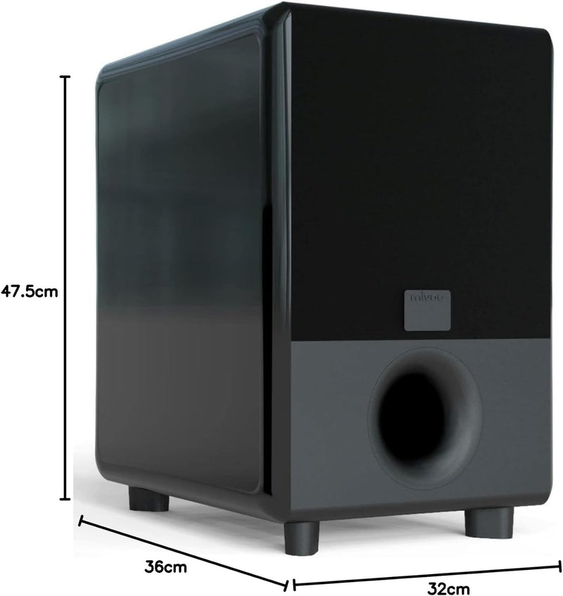 mivoc Hype 10 G2 HiFi Aktiv Subwoofer Schwarz 300W 20 bis 180Hz