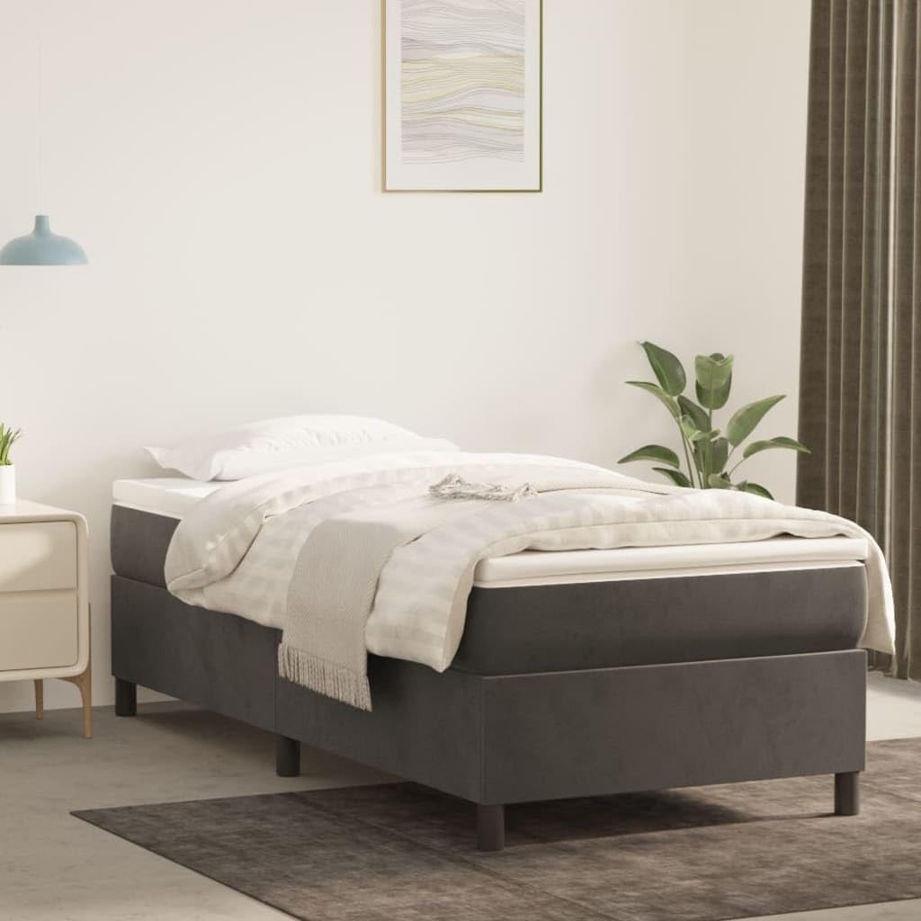 vidaXL Boxspringbett Bettgestell Einzelbett Polsterbett Bett Hotelbett Bettrahmen Lattenrost Schlafz