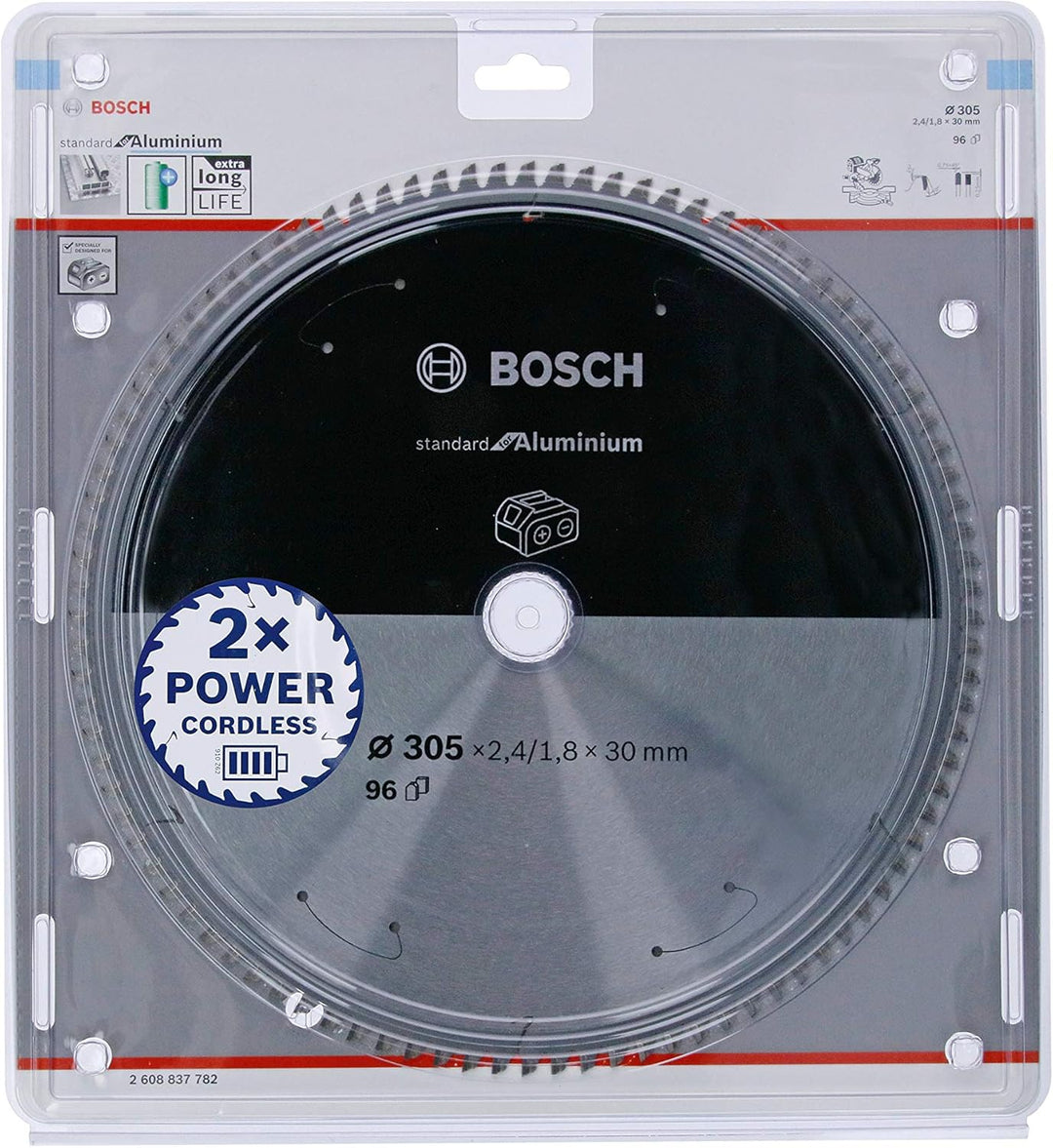 Bosch Professional 1x Kreissägeblatt Standard for Aluminium (Aluminium, Sägeblatt Ø 305 x 30 x 2,4 m