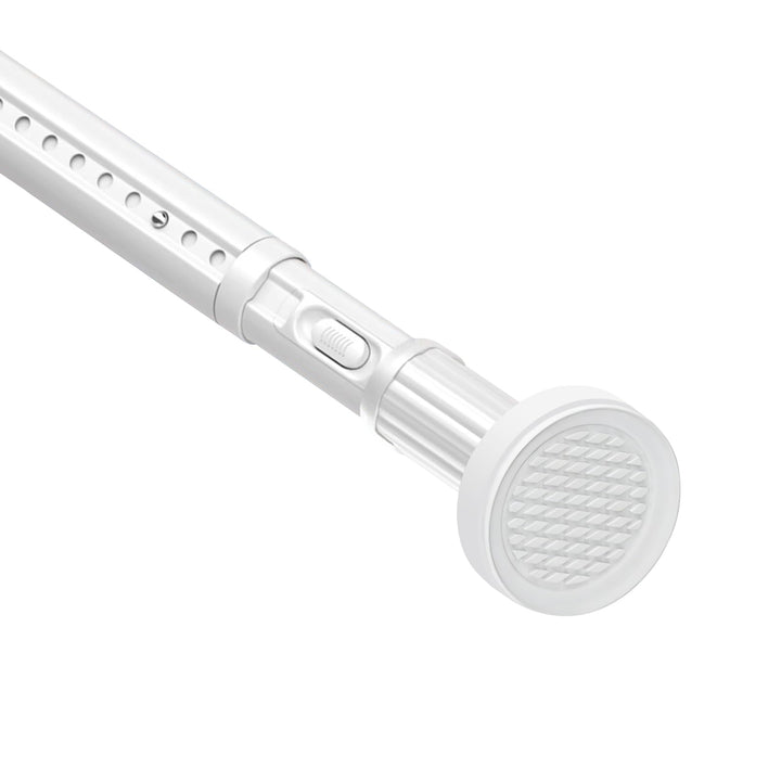 Gardinenstange ohne Bohren 100-580cm, Ø32mm Weiss Multifunktionale Vorhangstange zum Einklemmen - Au