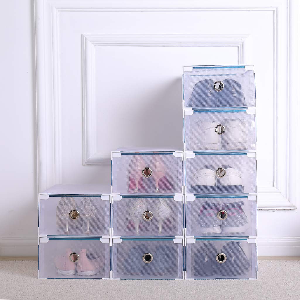 Schuhaufbewahrung Stiefelbox Schuhbox Schuhkasten Schuhkarton Stapelbox Aufbewahrungsbox, stapelbar