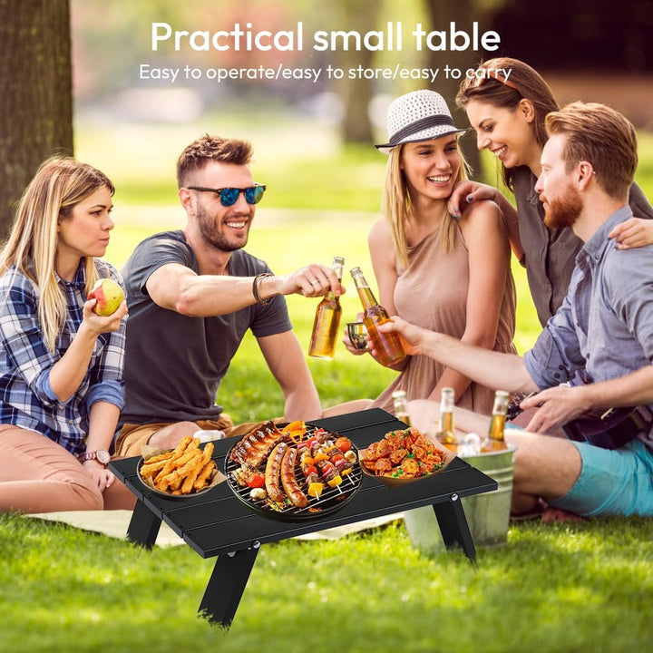 Campingtisch, Campingtisch Klappbar Klein Alu, Klapptisch, Tragbarer Aluminium-Klapptisch, Outdoor T