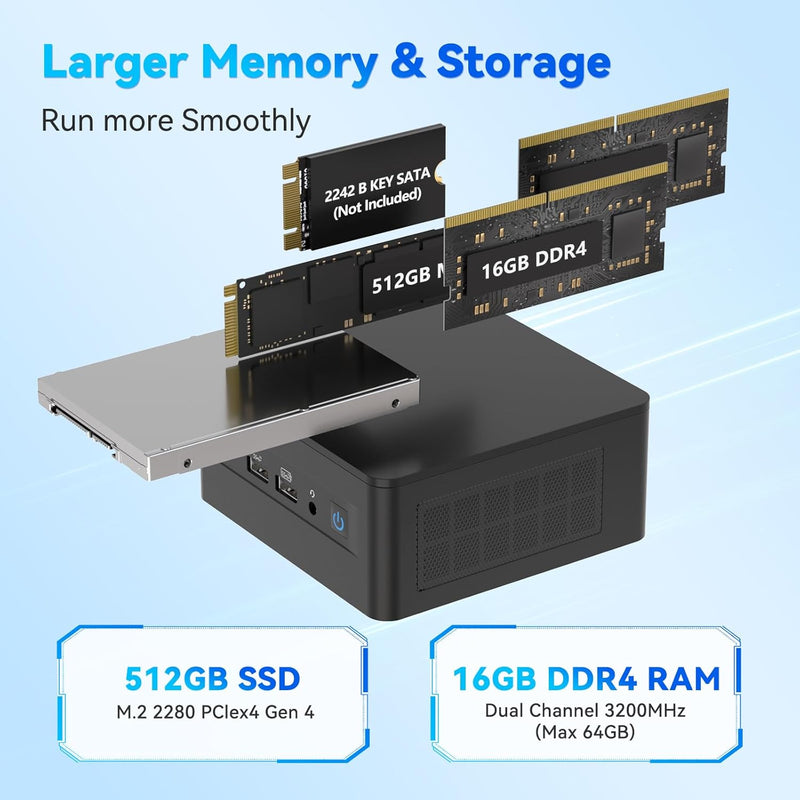 Intel NUC 13 PRO NUC13ANHi5 Arena Canyon, 16 GB RAM 512 GB SSD, Intel Core i5-1340P, Win 11 Pro Mini