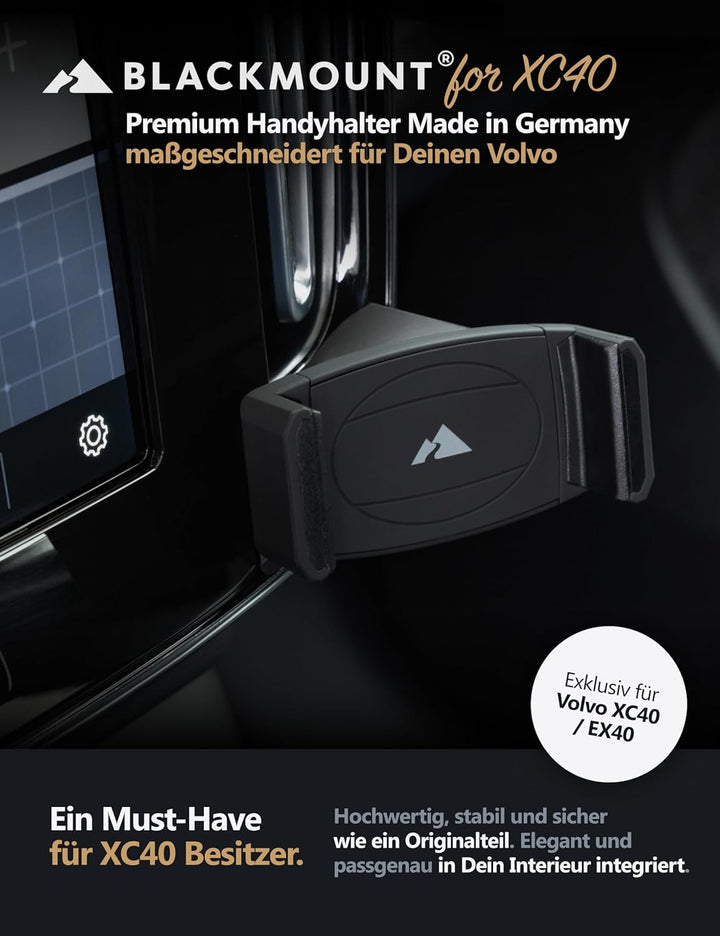 Premium Handyhalterung FÜR Volvo XC40 / EX40 – Der perfekte Handyhalter speziell für Dein Auto Model