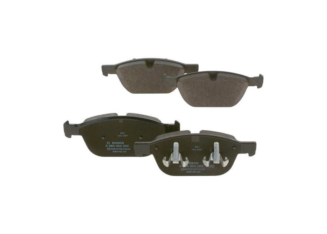 Bosch BP1241 Bremsbeläge - Vorderachse - ECE-R90 Zertifizierung - vier Bremsbeläge pro Set