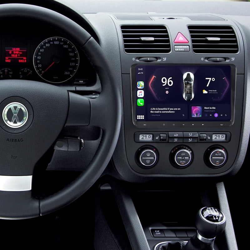 Android Autoradio Navi für VW Passat B6 Golf V VI 5 6 Polo cc Tiguan EOS Scirocco, 9 Zoll, 1280 * 72