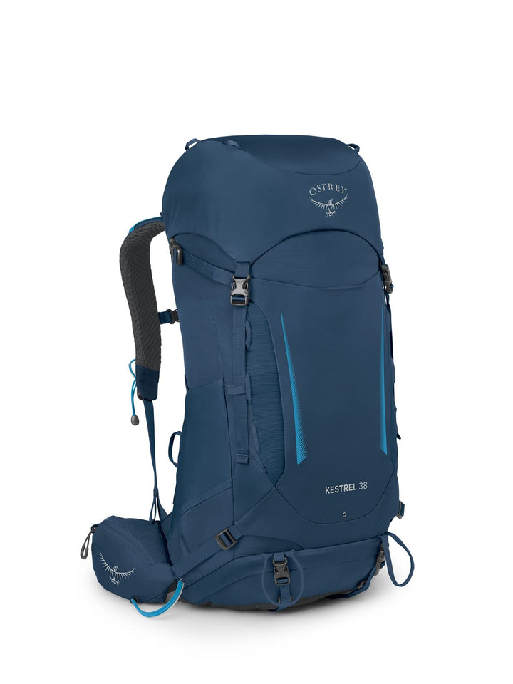 Osprey Kestrel Herren Rucksack Atlas Blue L/XL - Fassungsvermögen 38L, Atlas Blue L/XL - Fassungsver