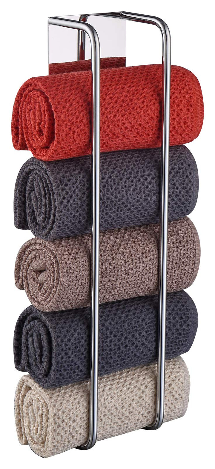 HomeHeng Gästehandtuchhalter Ohne Bohren Chrom, Handtuchregal Selbstklebend Edelstahl SUS304 Handtuc