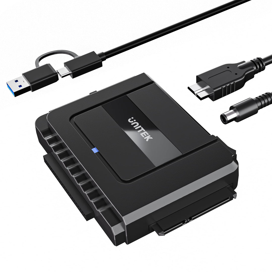 UNITEK Unitek IDE SATA zu USB Festplattenadapte, USB SATA IDE Externer Festplattenleser für 2,5/3,5
