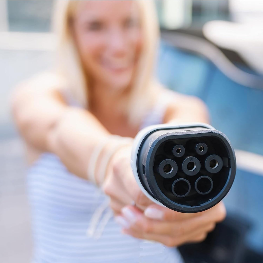 Wallbox Ladestation CHARGISSIMO 3,6KW | 7,2 kW für EV Elektroautos und Plug in Hybridauto 5 Meter Ty
