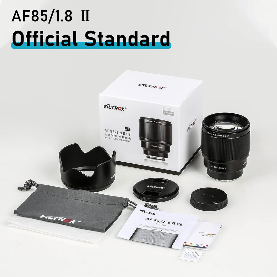 VILTROX PFU RBMH 85mm F1.8 II Porträt Objektiv STM Vollformat Autofokus für Sony E Mount Kameras a7