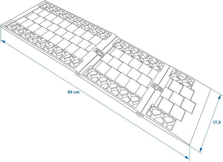 ProPlus 360835 Anfahrhilfe faltbar Set mit 2 Stück Single, Single