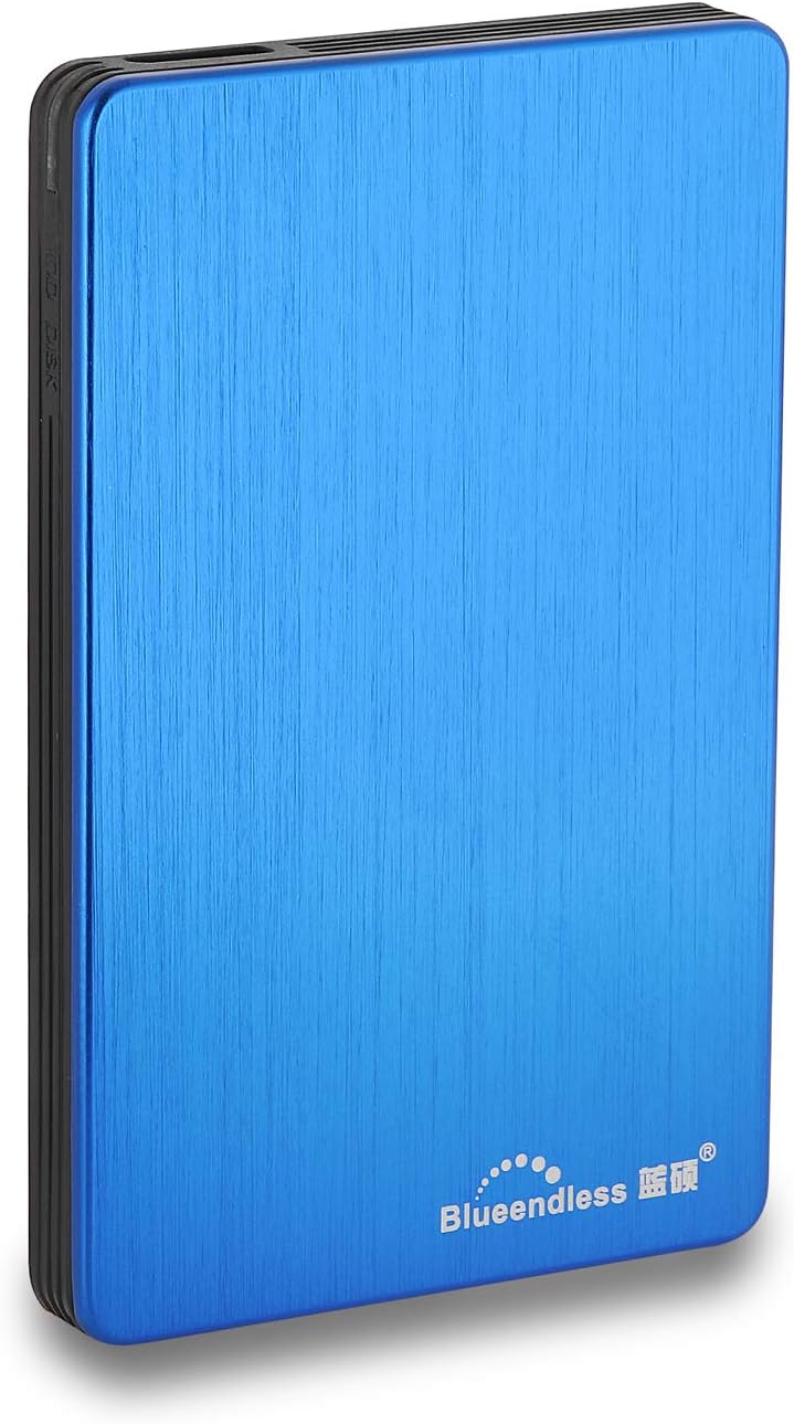 Blueendless Tragbare Externe Festplatte USB 3.0 2,5 Zoll (250GB, blau), Blau 250 GB
