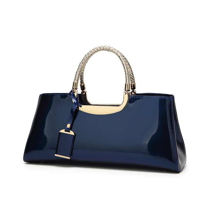 Coolives Damen Handtasche Tasche aus PU-Lackleder Henkeltasche Abendtasche Schultertasche Umhängetas