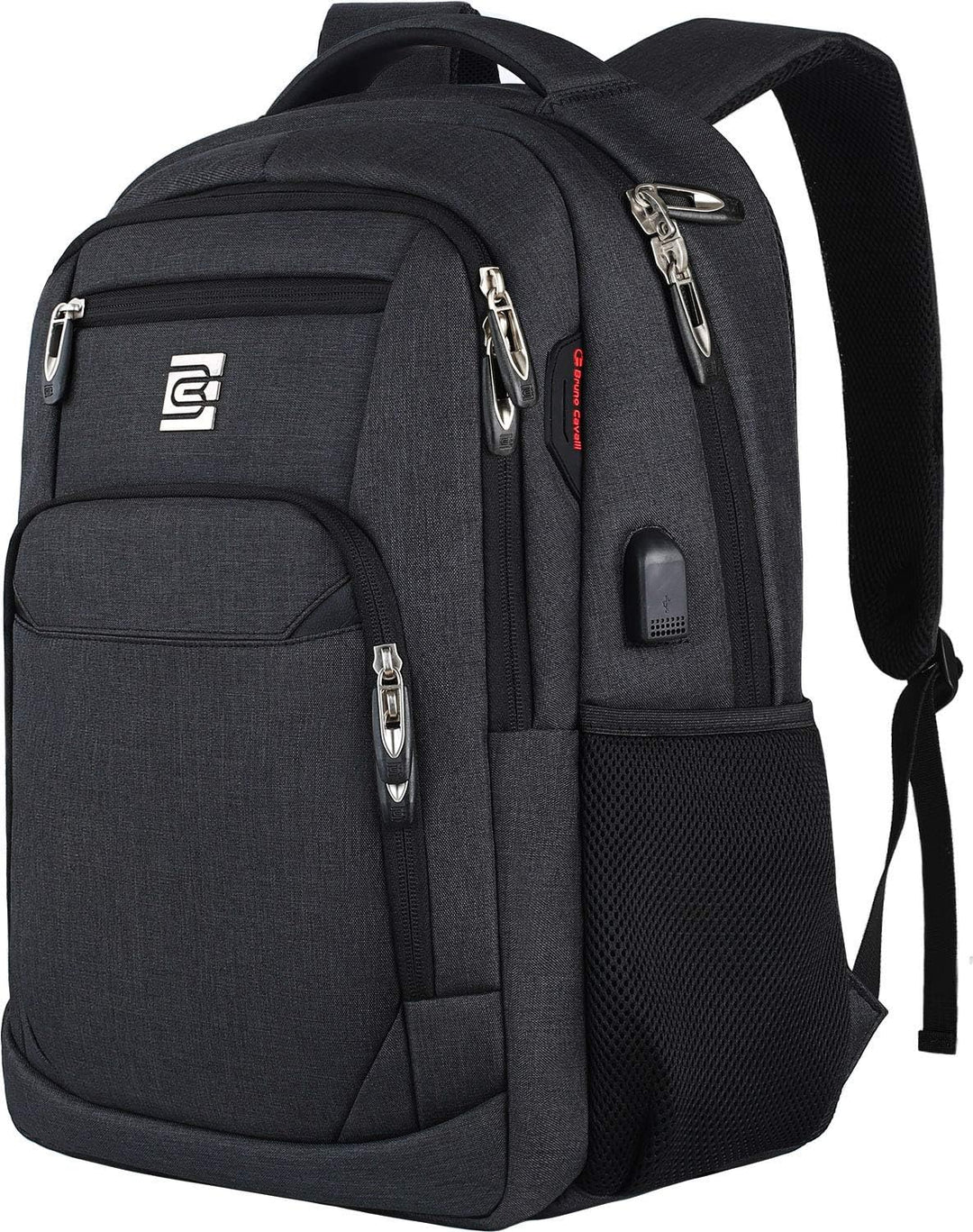 marcello Laptop Rucksäcke mit USB-Ladeanschluss Herren Damen für Arbeit Schule Uni Schulrucksack für