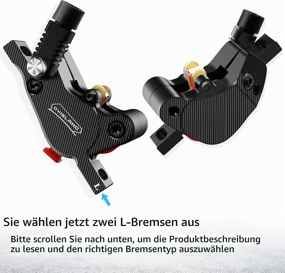 LD-210S Hydraulisches Scheibenbremsen-Set, 2-polig/Power-Off-Bremsset für Elektroroller/E-Scooter L-