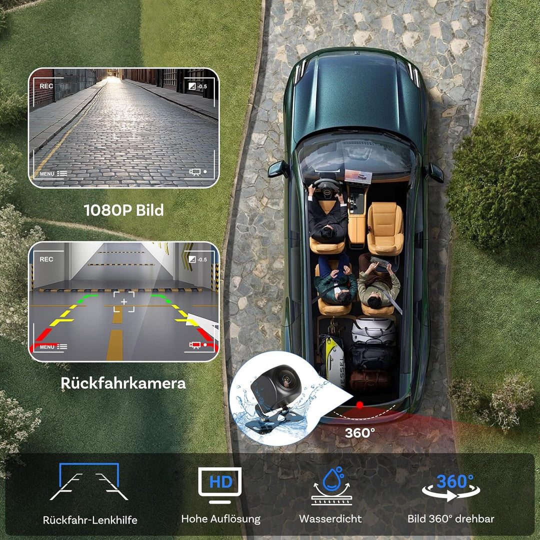 OTTOCAST ScreenFlow, Carplay Display mit YouTube, 11,4 Zoll Carplay Android Auto car Multimedia Play
