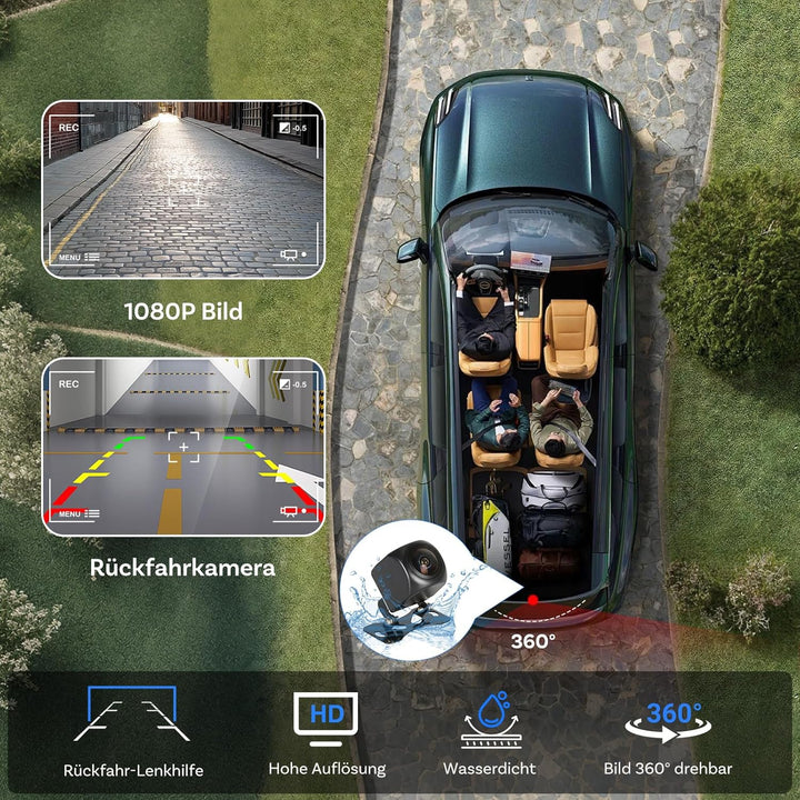 OTTOCAST ScreenFlow, Carplay Display mit YouTube, 11,4 Zoll Carplay Android Auto car Multimedia Play