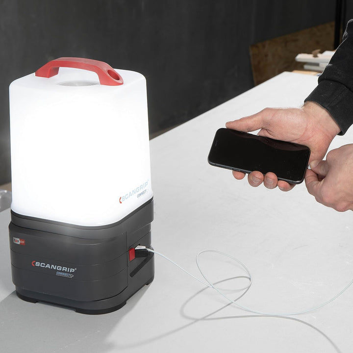 SCANGRIP | LED-Arbeitsleuchte AREA 10 CONNECT | ohne Akku | 1000-10000 lm