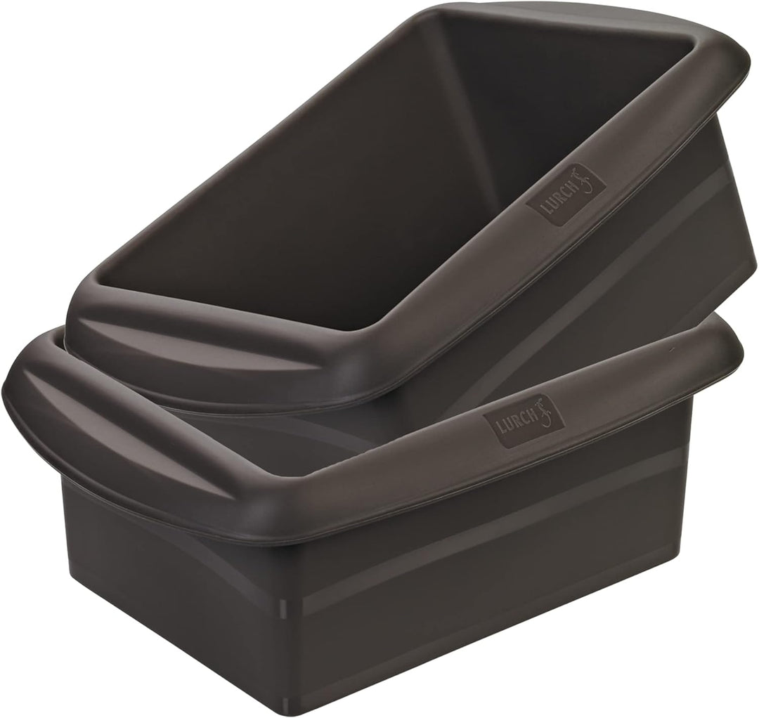 Lurch 585011 FlexiForm Batzen 2 er Set / 2 Brotbackformen Kastenformen aus 100% BPA-freiem Platin Si
